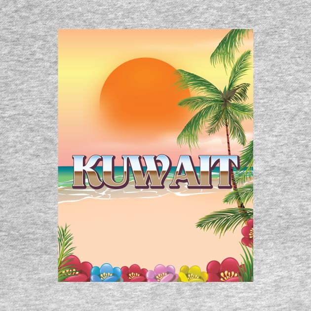 Kuwait Beach travel poster by nickemporium1